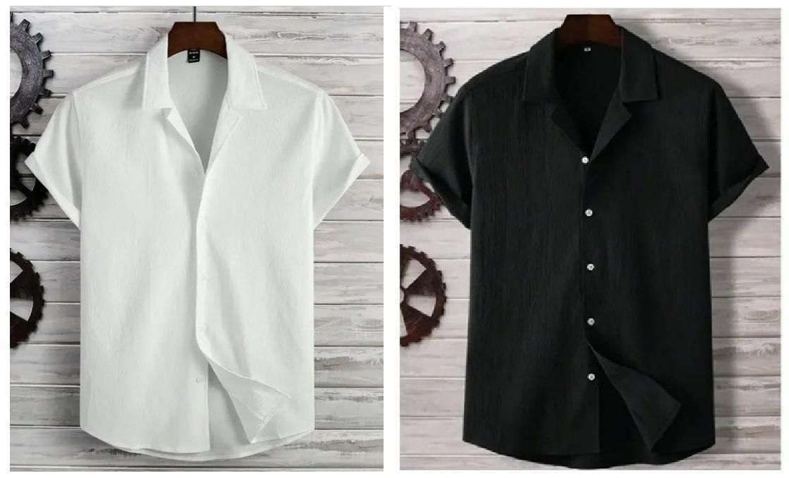 Men's Ice Silk Quick-Drying Shirt For Summers Combo of 2