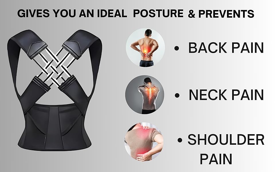 Posture Corrector Belt For Men & Women| Back Pain Relief Posture Corrector