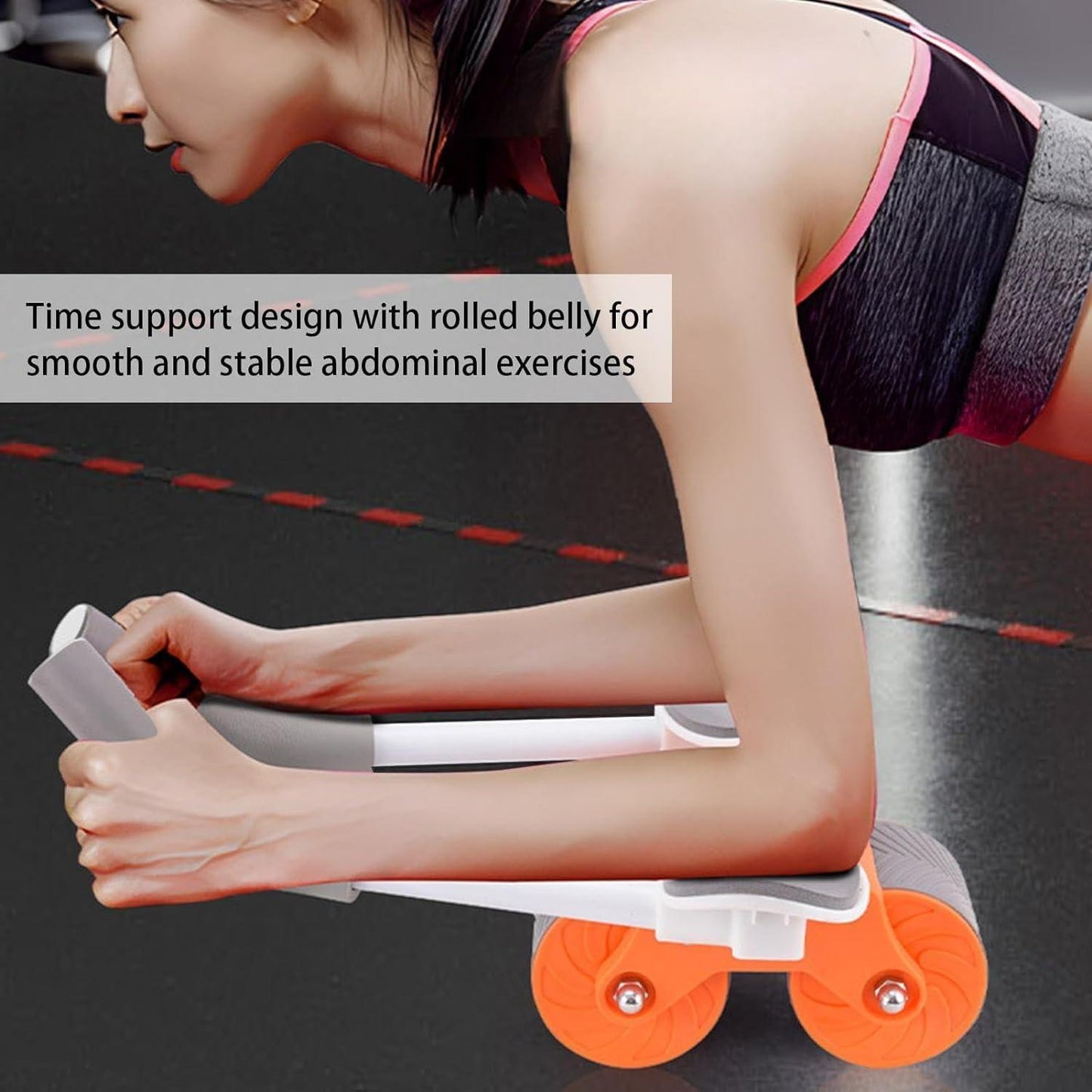 Abdominal Exercise Roller For Men & Women Automatic Rebound