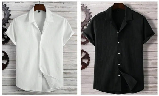 Men's Ice Silk Quick-Drying Shirt For Summers Combo of 2