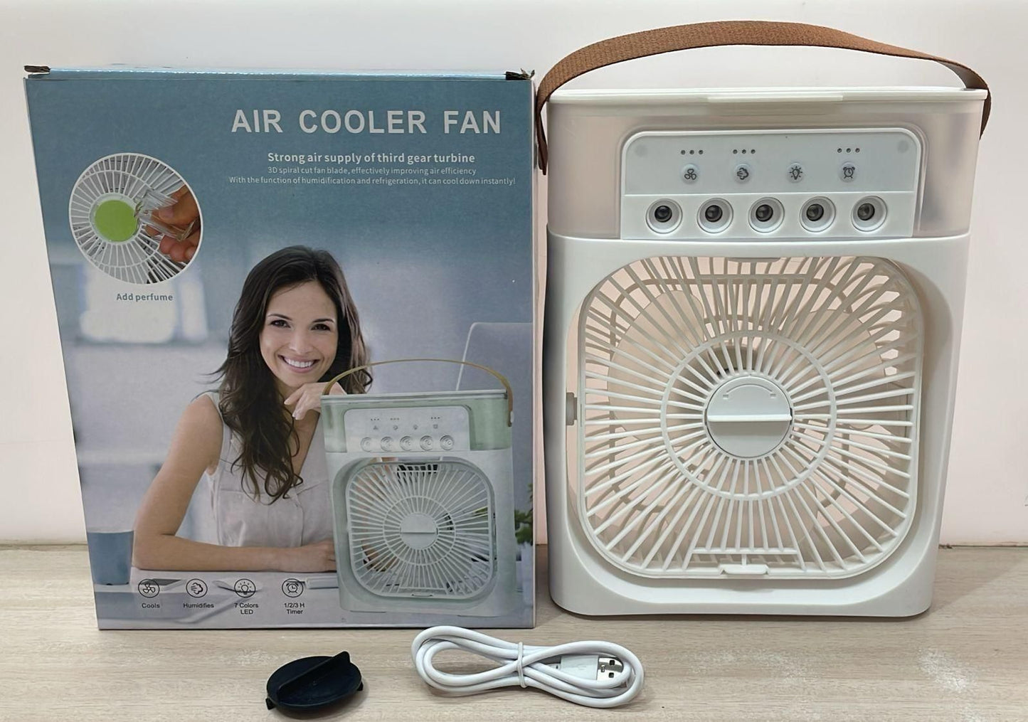 Portable 3-in-1 Air Conditioner Fan & Cooler – Instant Cooling for Home & Office