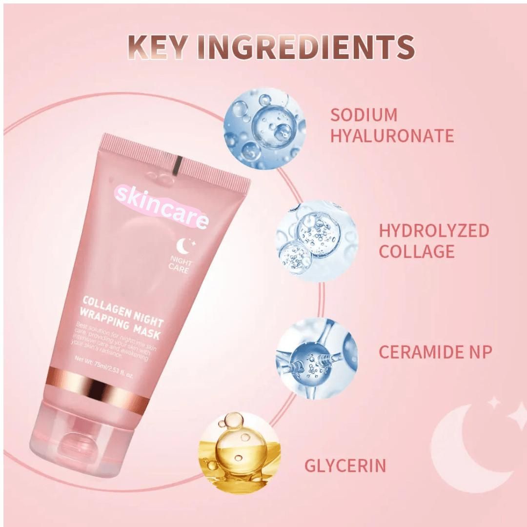 Collagen Night Peel-Off Face Mask - For Smooth and Beautiful Skin
