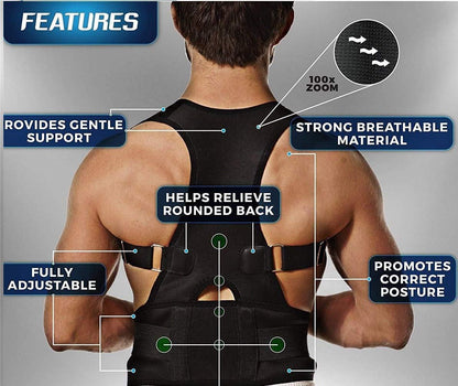 Posture Corrector Belt For Men & Women| Back Pain Relief Posture Corrector